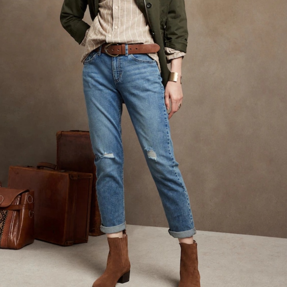 Banana Republic Girlfriend Jeans Petite 31/12